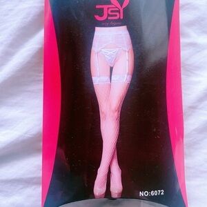 3 PC white color thigh‎ high pantyhose stockings